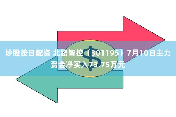 炒股按日配资 北路智控（301195）7月10日主力资金净买入73.75万元