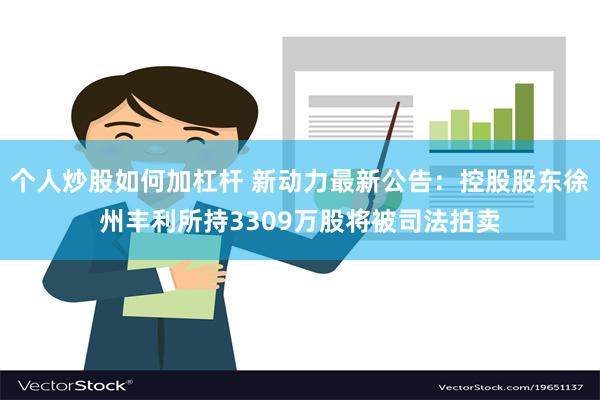 个人炒股如何加杠杆 新动力最新公告：控股股东徐州丰利所持3309万股将被司法拍卖