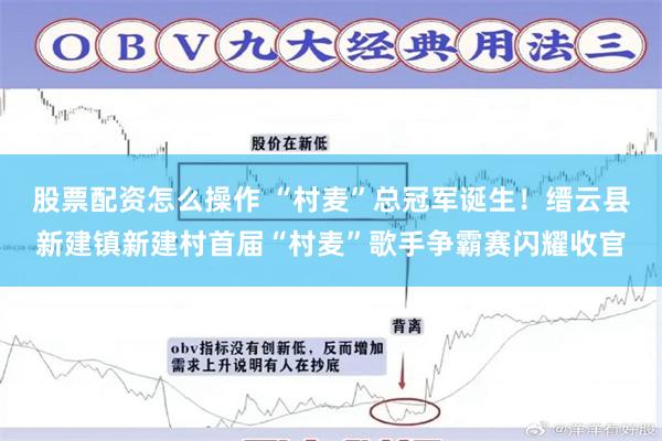 股票配资怎么操作 “村麦”总冠军诞生！缙云县新建镇新建村首届“村麦”歌手争霸赛闪耀收官